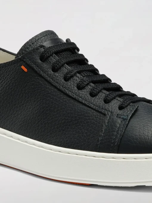 Sneakers Santoni in pelle a grana