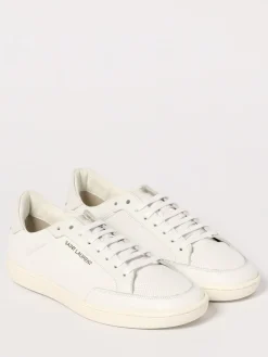 Sneakers SL/10 Saint Laurent in pelle con mirco fori goffrati