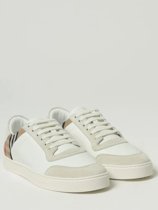 Sneakers Stevie Burberry in pelle e canvas