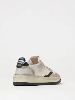 Sneakers Super Vintage Autry in pelle laminata e mesh used