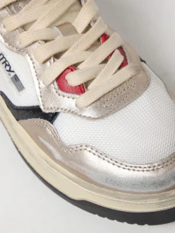 Sneakers Super Vintage Autry in pelle laminata e mesh used