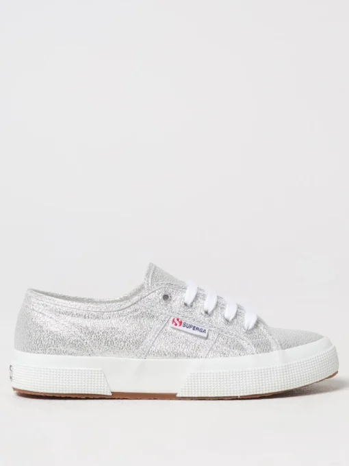 Sneakers Superga in canvas lamè