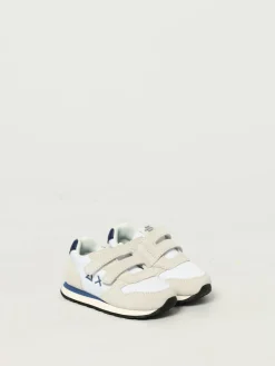 Sneakers Tom SUN68 in camoscio e nylon