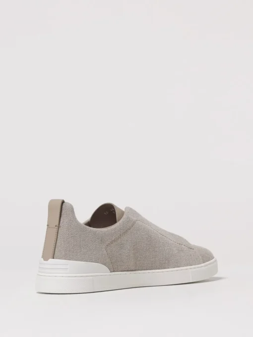 Sneakers Triple Stitch Zegna in cotone e lino