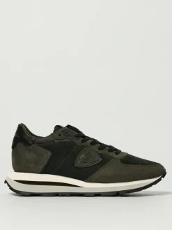 Sneakers Tropez Haute Philippe Model in camoscio e nylon
