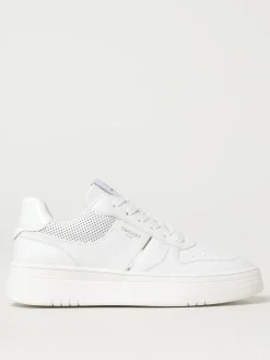 Sneakers Twinset in pelle con Oval T goffrato