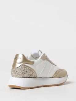 Sneakers Twinset in pelle sintetica e glitter