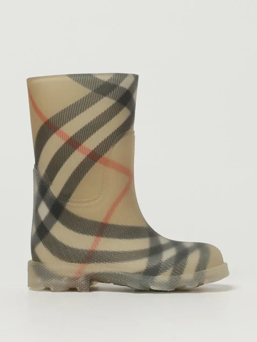 Stivale da pioggia Burberry in gomma stampata