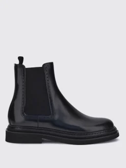 Stivaletto Dolce & Gabbana in pelle spazzolata con motivo brogue