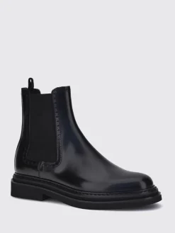 Stivaletto Dolce & Gabbana in pelle spazzolata con motivo brogue