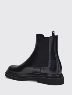 Stivaletto Dolce & Gabbana in pelle spazzolata con motivo brogue