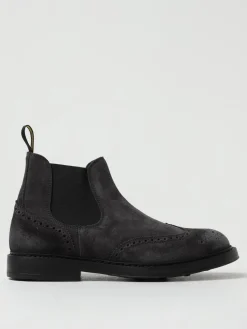 Stivaletto Doucal's in camoscio con motivo brogue