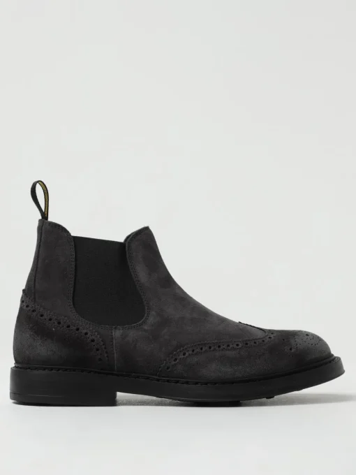 Stivaletto Doucal's in camoscio con motivo brogue