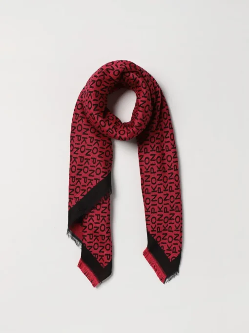 Stola Micron Pinko in misto lana con logo all over
