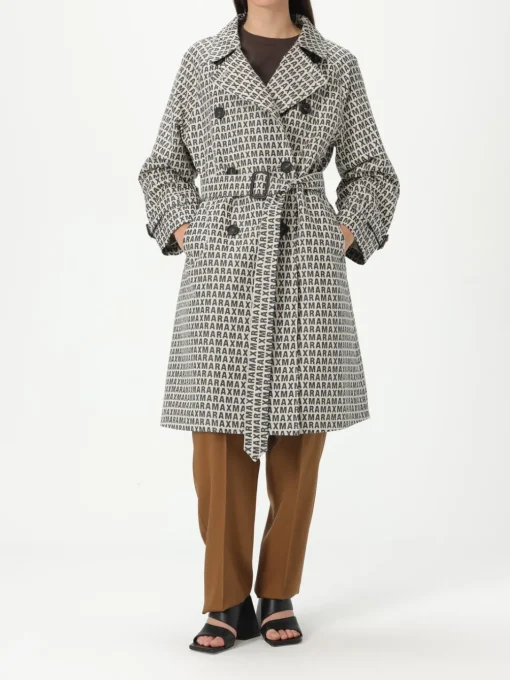 Trench a doppiopetto logato Max Mara The Cube