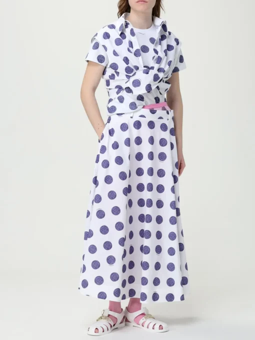 T-shirt a pois Moschino Couture in cotone