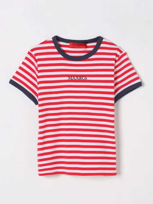 T-shirt a righe in cotone Max&Co. Kid
