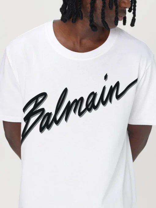 T-shirt Balmain in cotone con logo