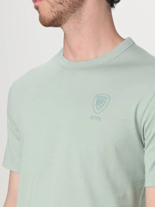 T-shirt basic Blauer in cotone
