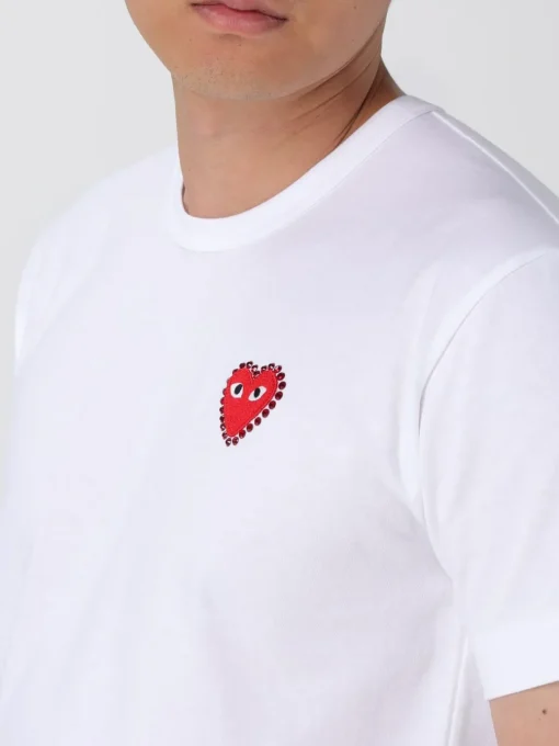 T-shirt basic Comme Des Garçons Play in cotone