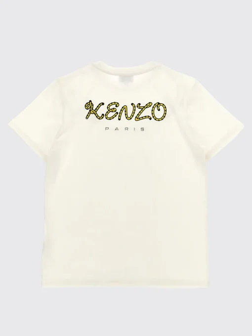 T-shirt basic con logo posteriore Kenzo Kids
