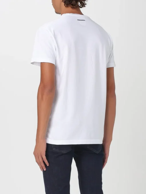 T-shirt basic Dsquared2 in cotone con slogan