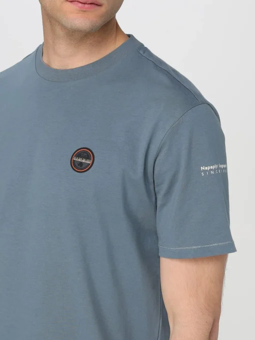 T-shirt basic in cotone con mini logo Napapijri