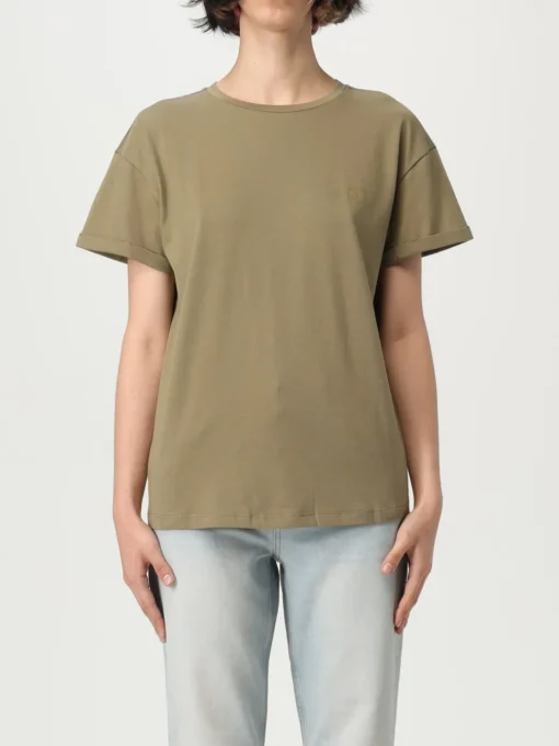 T-shirt basic in cotone con mini logo Liu Jo