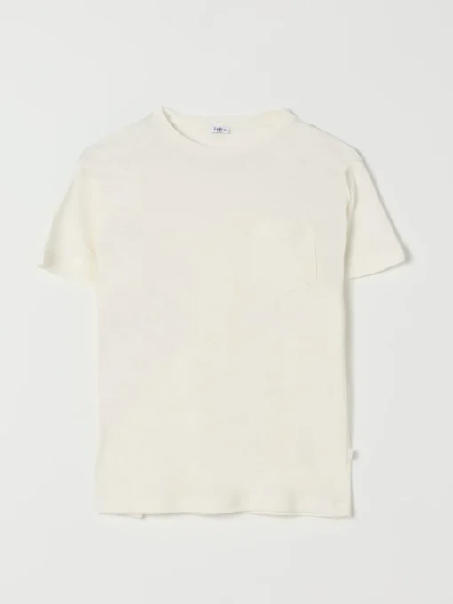 T-shirt basic in cotone e lino Il Gufo