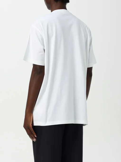 T-shirt Burberry in cotone con dettaglio