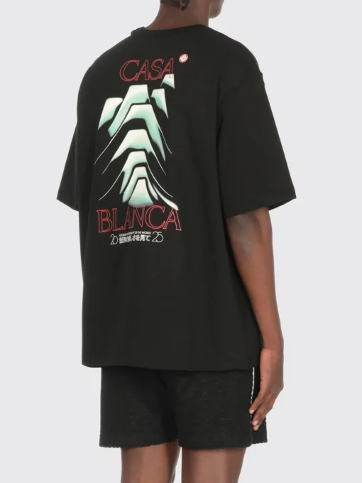 T-shirt Casablanca in cotone con stampa grafica
