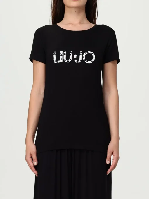 T-shirt con logo Liu Jo in viscosa stretch