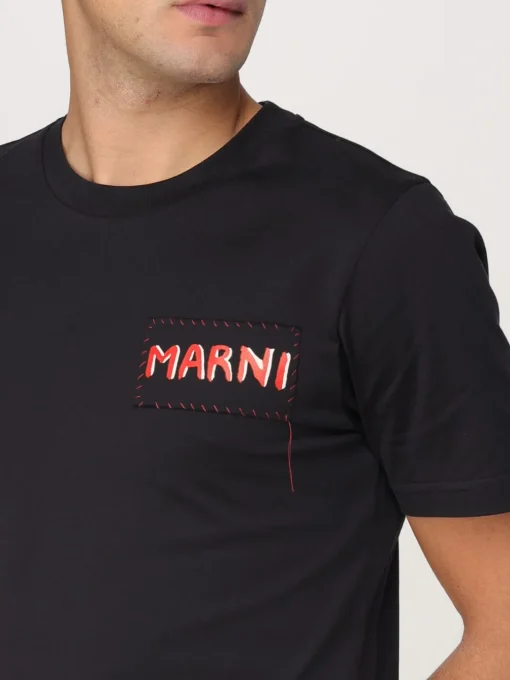 T-shirt con logo Marni in cotone