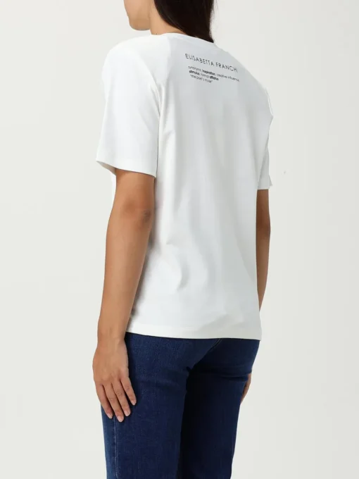 T-shirt con mini logo Elisabetta Franchi