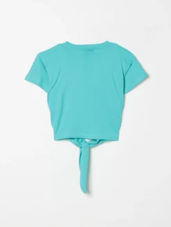 T-shirt crop in cotone con logo Disclaimer