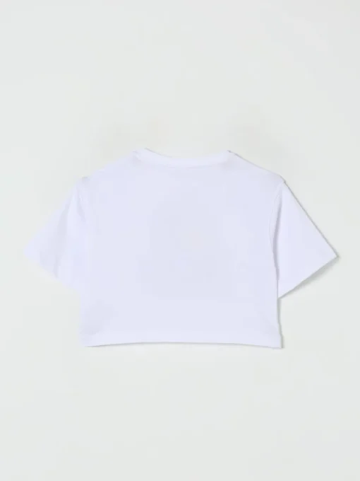 T-shirt crop in cotone stampata Stella McCartney Kids