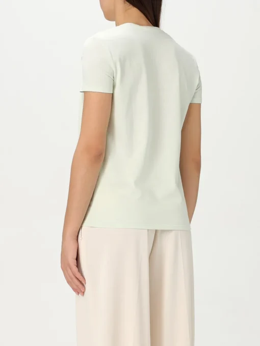 T-shirt Elisabetta Franchi in cotone con spilla