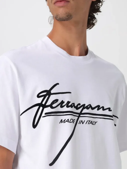 T-shirt Ferragamo in cotone con logo