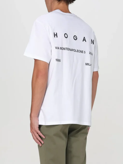 T-shirt Hogan in cotone con stampa logo