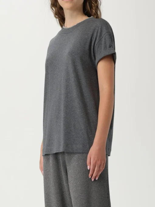 T-shirt in cotone basic Brunello Cucinelli