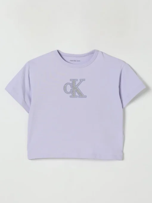 T-shirt in cotone con logo CK Calvin Klein