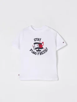 T-shirt in cotone con logo Tommy Hilfiger