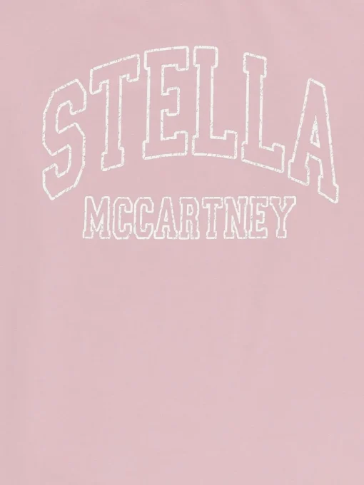 T-shirt in cotone con logo Stella McCartney Kids