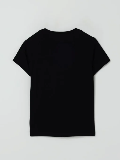 T-shirt in cotone con logo multicolor Balmain