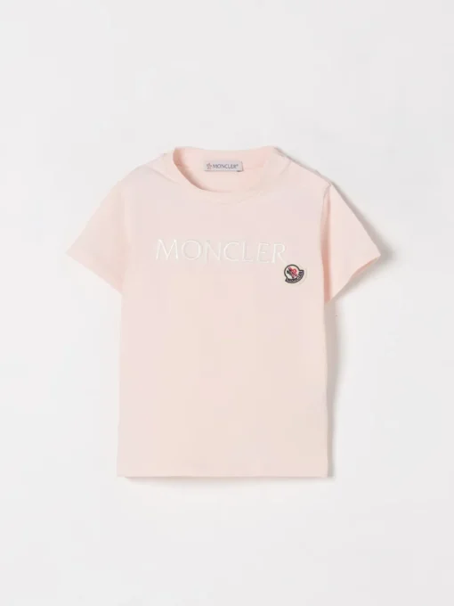 T-shirt in cotone con logo Moncler