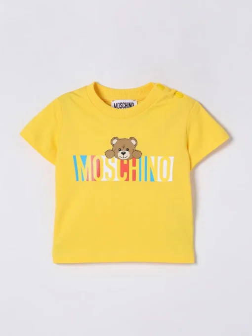 T-shirt in cotone con logo Teddy Moschino