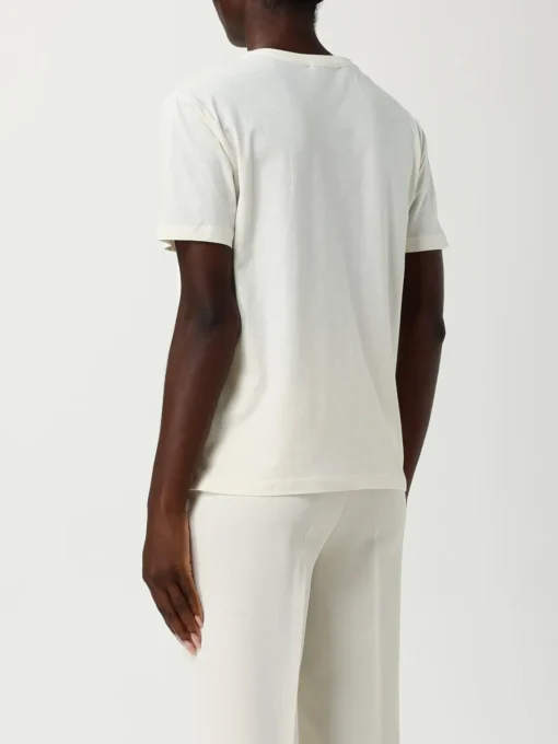 T-shirt in cotone con logo Twinset