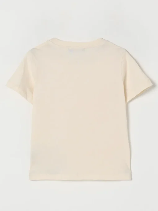 T-shirt in cotone con logo ricamato Balmain