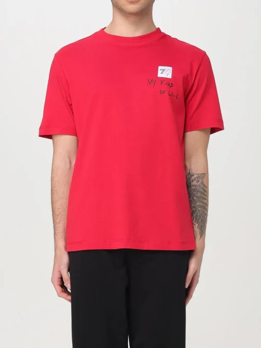 T-shirt in cotone con logo EA7
