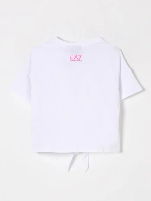 T-shirt in cotone con logo EA7
